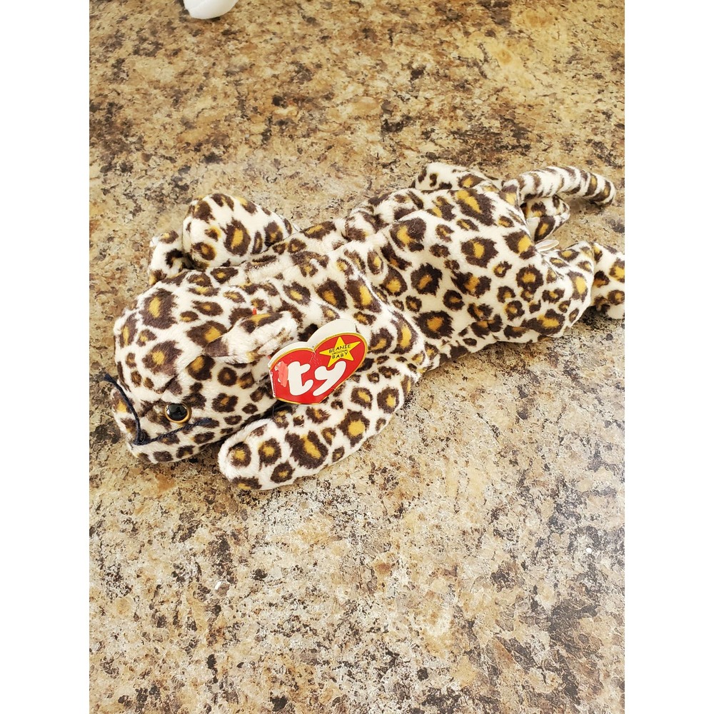 Freckles TY Beanie Baby RARE errors crooked nose